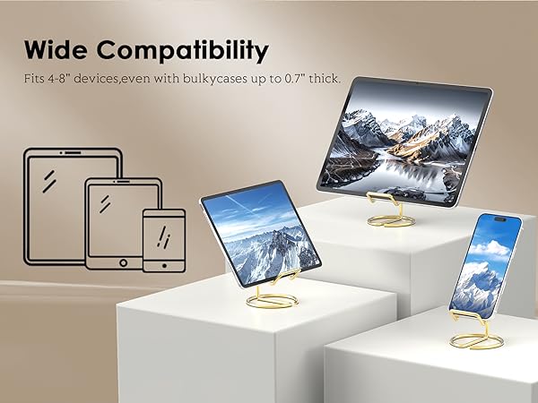 Wide Compatibility Fits 4-8" devices