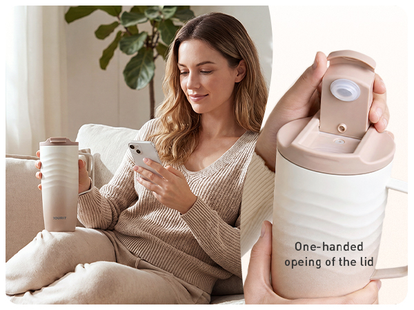coffee tumbler with handle