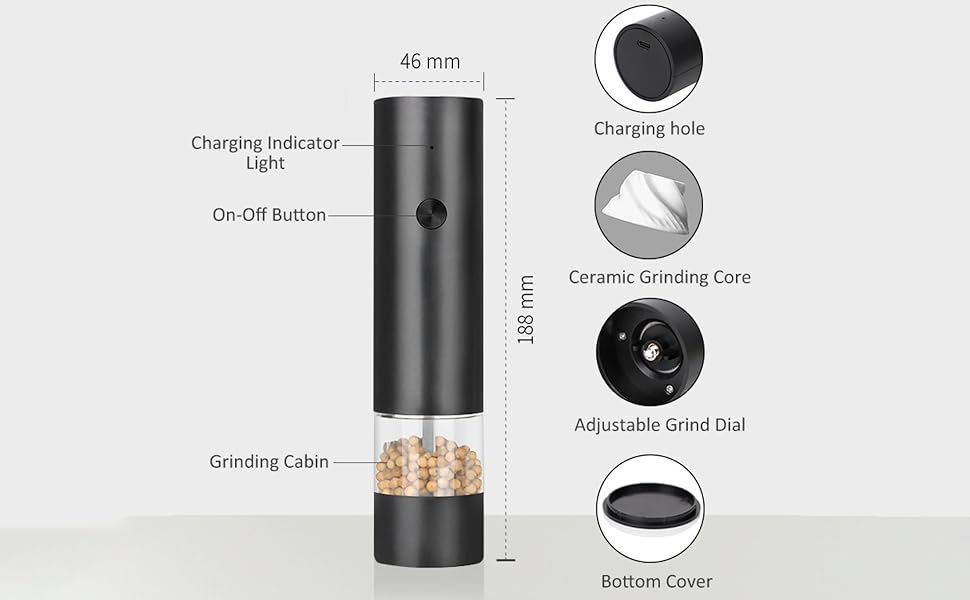 salt and pepper grinder set