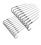 Black Fishing Hooks with Line