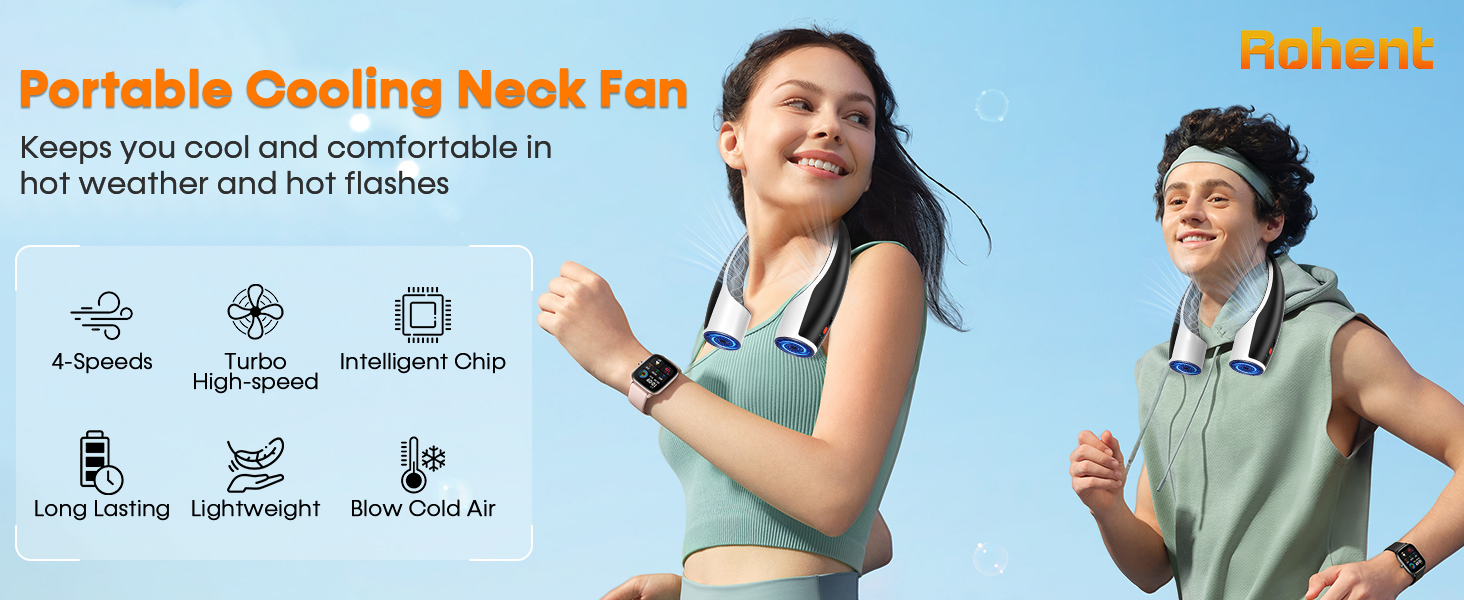 portable neck fans that blow cold air