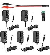 Minidodoca 12V 1A Power Supply, Power Adapters, Lighting Low Voltage Transformers 5 Pack, UL-List...