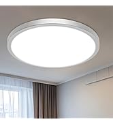 libtit 16 inch Flush Mount LED Ceiling Light Fixture, 3000K 4000K 6500K Adjustable, 36W 3200lm Br...