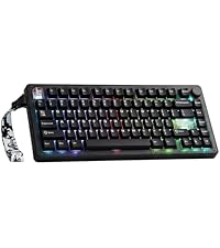 MechLands Aula F75 MAX Wireless Gaming Keyboard with Screen & Knob, 75% Hot Swappable Mechanical Key...