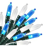 Battery Operated Christmas String Lights, 8ft 20 LED Mini Lights with Timer, Christmas Tree Light...