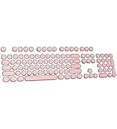 Basaltech Keycaps for Gaming Keyboard, Round Keycaps for Typewriter Keyboard, Custom Keycaps for ...