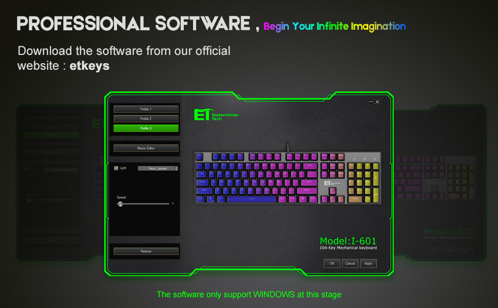 Mechanical Gaming Keyboard I-601