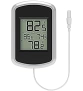 Urageuxy Wired Indoor Outdoor Thermometer, Home Room Temperature Monitor with Min/Max Record and ...