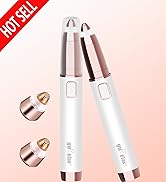 Gurelax Eyebrow Trimmer for Women,Electric Eyebrow Hair Remover, Painless Brow Razor Shaper with ...
