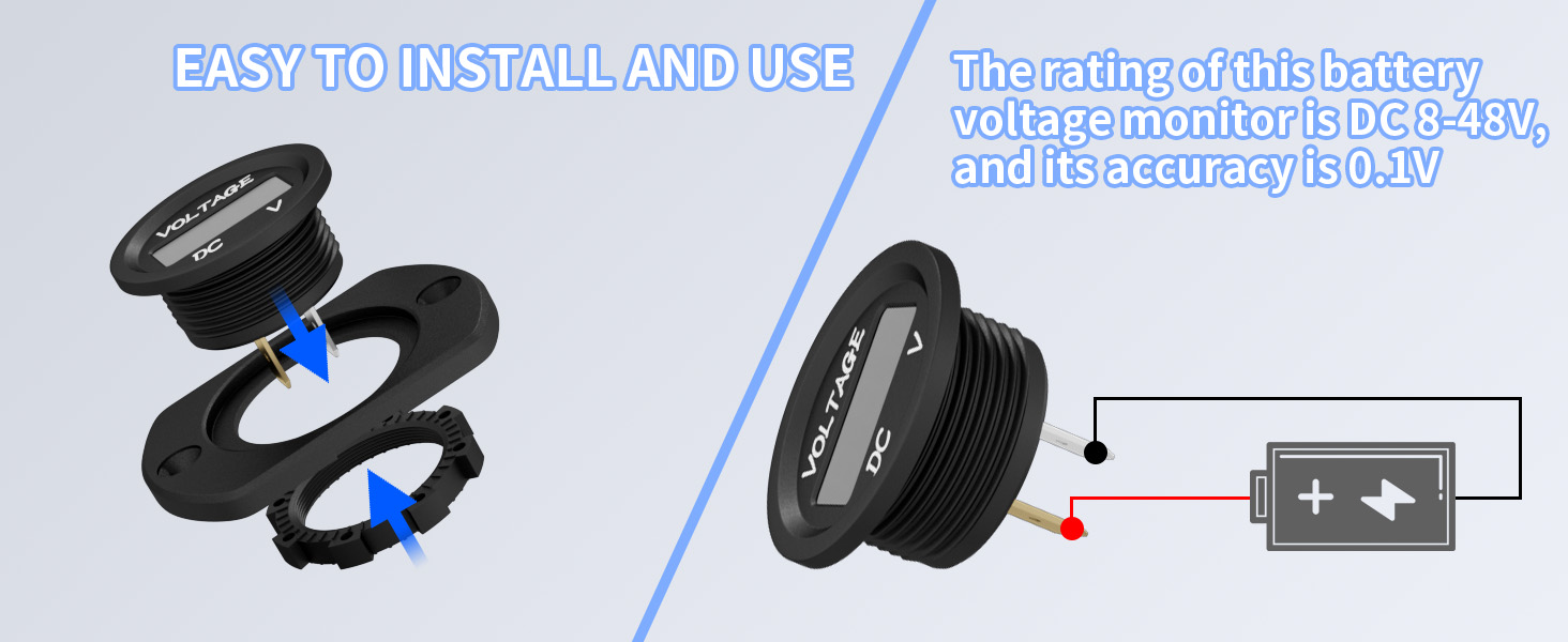 marine battery voltage gauge dc voltmeter marine battery meter marine voltmeter gauge