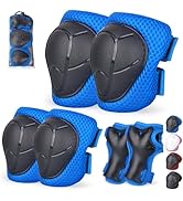 Banzk Kids Protective Gear Set Knee Pads for Kids 3-14 Years Toddler Knee and Elbow Pads with Wri...
