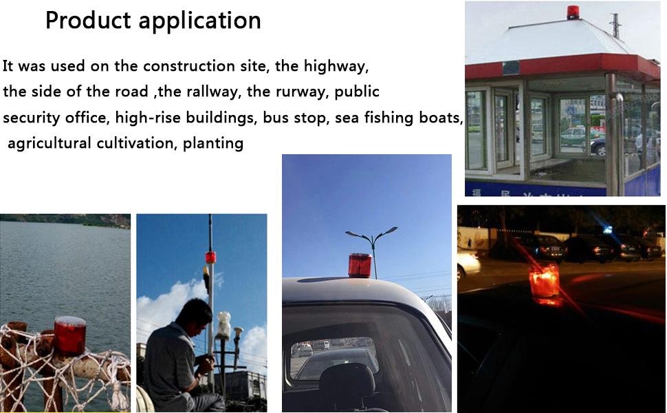 solar powered flashing light