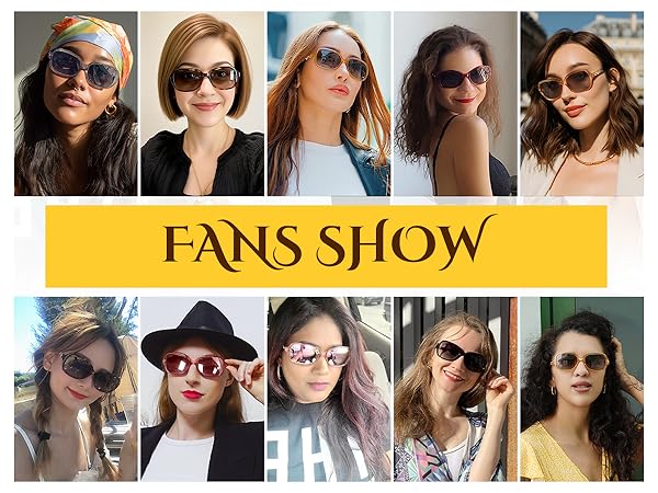 FEISEDY Vintage Square Polarized Sunglasses 