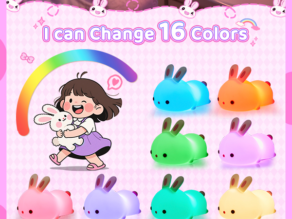 bunny night light for kids night light for baby nursery night light kids lamp baby night light lamp