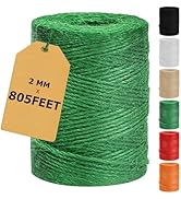 Vanhench 805ft Garden Twine, Green Twine String for Gardening Tomato Climbing Plant Tie Floristry...