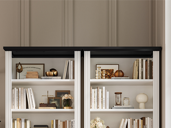 bookshelf with drawer