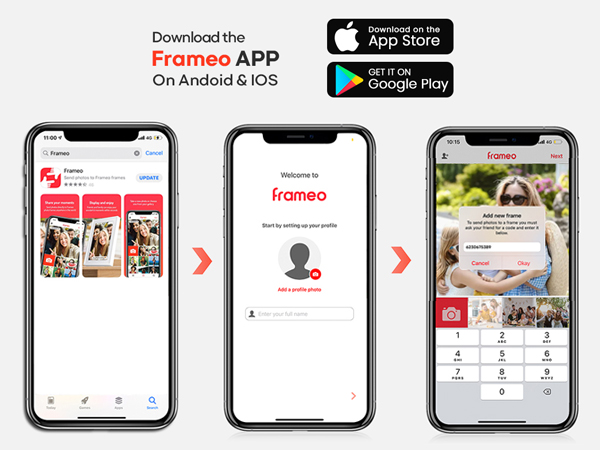 32GB FRAMEO 10.1 Inch Smart WiFi Digital Photo Frame