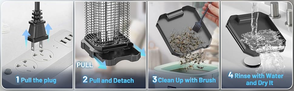 Indoor bug zapper for home - How to clean