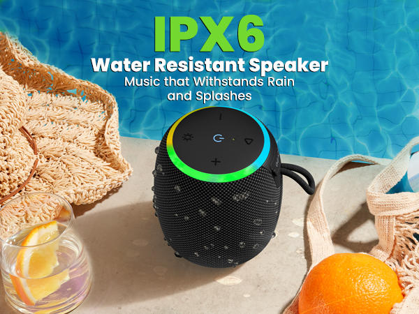 IPX6 Water Resistant Speaker