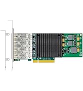 GLOTRENDS ST7322 4-Port 10Gb SFP+ Network Card (Ethernet PCIE NIC) with Broadcom BCM57840 Control...