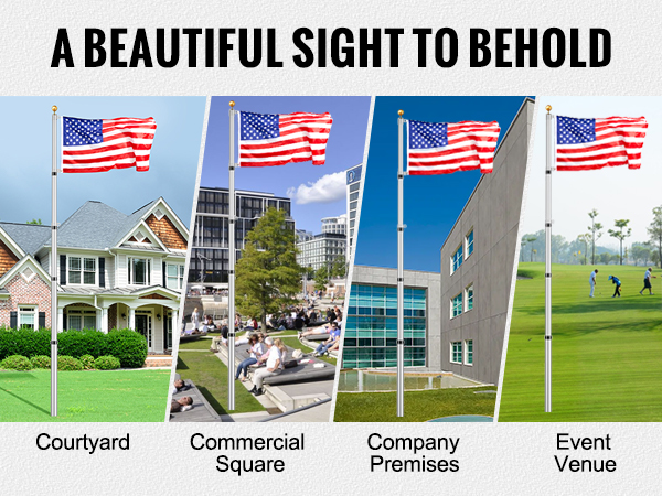 telescoping flag poles