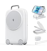 Mukiya PaktVault 2025 Traveling Fast Wireless Charging Station for Apple Devices, Magnetic 3 in 1...