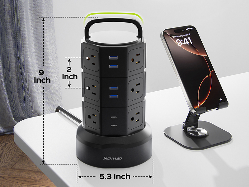 portable &amp;amp;amp;amp; small footprint power strip with usb ports