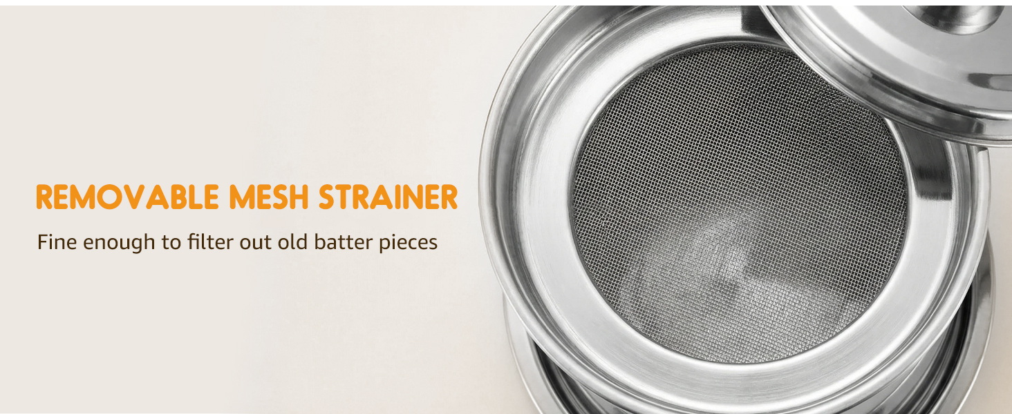 REMOVABLE MESH STRAINER
