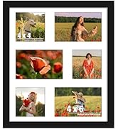 DUENPY 12x14 Picture Frame, Collage Picture Frame, Display Three 4x4 inch Photos and Three 4x6 in...