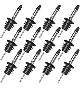 Eatex Bartender Kit - 12 Pack Classic Bottle Pourers - Bar Set Tools Liquor Pourers with Rubber D...