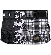 Female Dog Diapers 5Pcs - Premium Reusable Diapers for Doggie in Heat - Highly Absorbent Dog Diap...