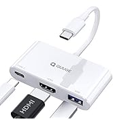 USB C to HDMI Multiport Adapter, USB Type C to HDMI [UHD 4K@30Hz], 5Gbps USB 3.0 Port, PD 100W Ch...