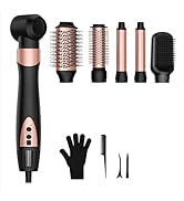 6 in 1 High-Speed Air Wrap Hair Styler,110,000 RPM Professional Hair Dryer Brush Set