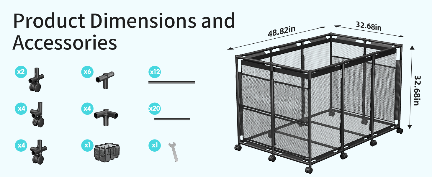 rolling pool storage cart