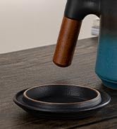 ZENS Tea Cup with Infuser and Lid for Loose Leaf Tea Steeper, 16.9oz Embossed Ceramic Tea Mug wit...