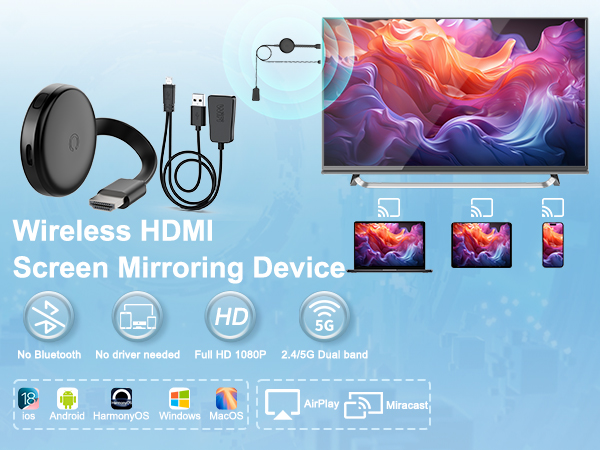 wireless hdmi screen mirroring device