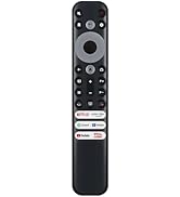 RIVIERA Replacement Remote Control Only for TCL Google TV QM6K/QM7K/QM8K/Q5/Q6/Q65/Q7/QM7/QM8/S3/...