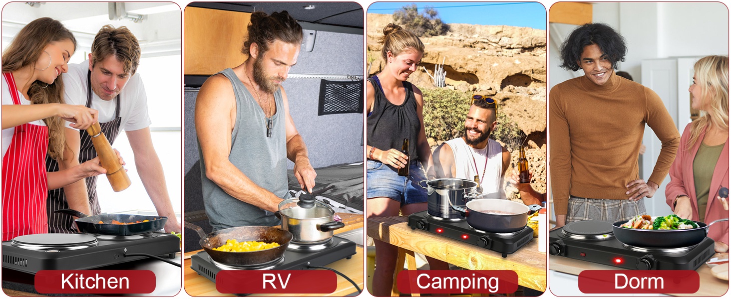 Electric Ceramic Glass Stove,Adjustable Temperature Control