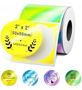 Phomemo M110 Round Labels 2 Inch Circle Label with 140 Pcs Also Compatible for Shipping Printer 2...