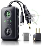 Bluetooth 5.4 Transmitter Receiver for Airplane/TV/Car/Speaker (Black 3 in 1)