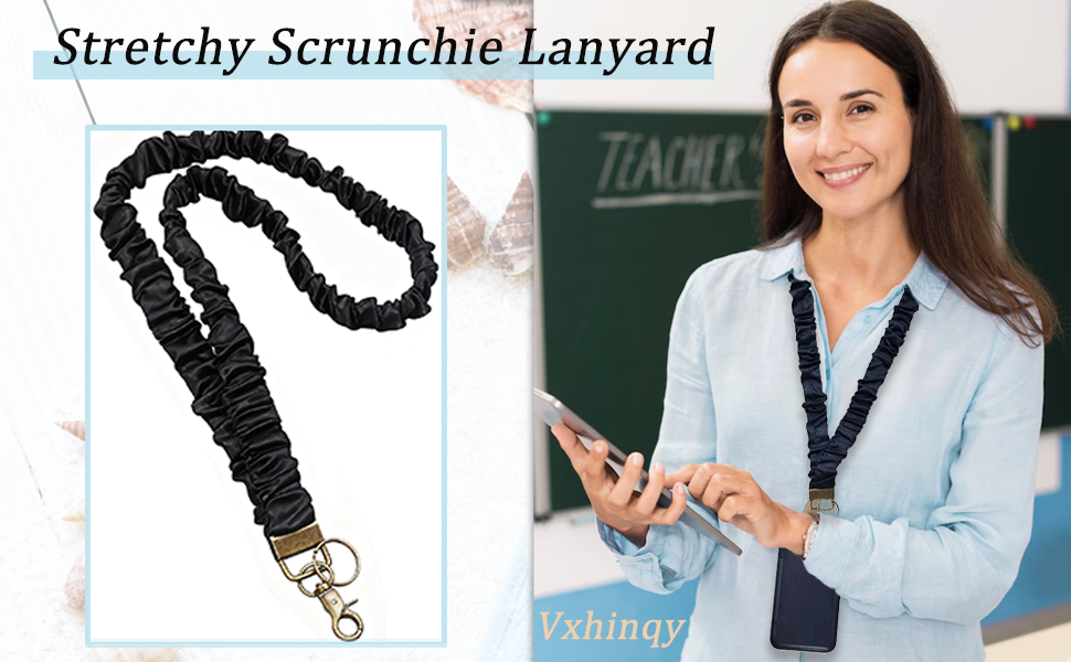 scrunchie lanyard