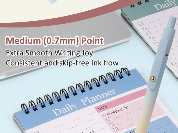 Comfort Grip Quick Dry Black Ink Pens Fine Point Smooth Writing Pens