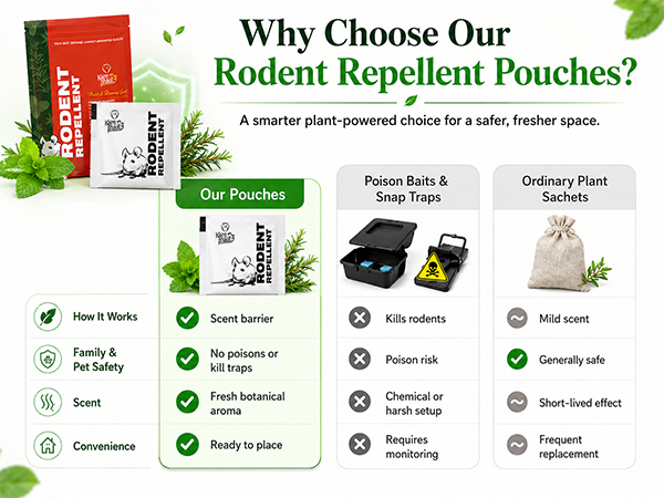 mouse repellent pouches