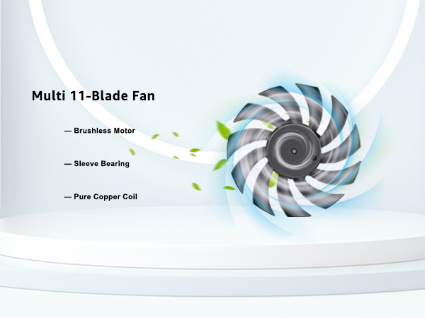 GDSTIME Slim 80mm x 80mm x 10mm 12V DC Brushless Case Cooling Fan