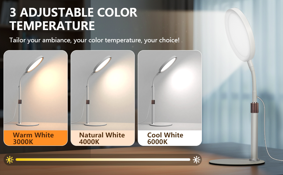 3 ADJUSTABLE COLOR TEMPERATURE