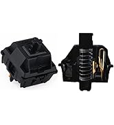 Gateron Oil King pre lubed Linear MX Switch,Black Split Tactile Optical Mechanical Keyboard switc...