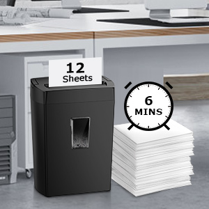 Bonsaii 12-Sheet Cross Cut Paper Shredder
