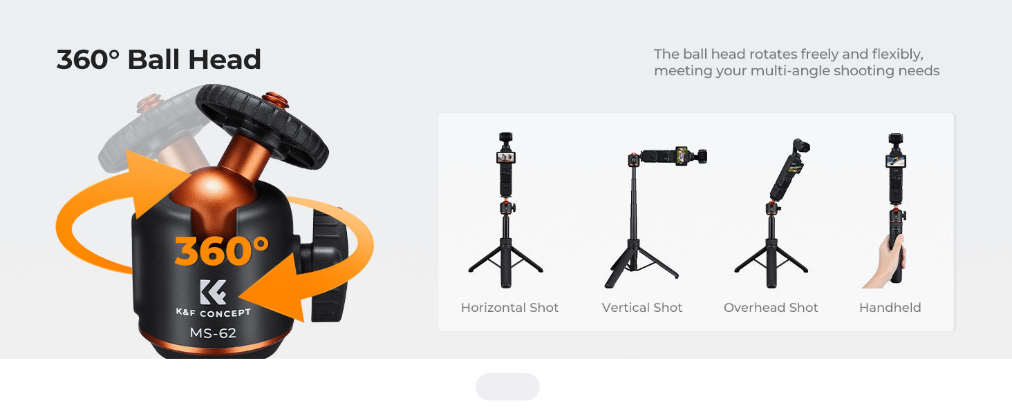 dji osmo pocket 3 tripod k&amp;amp;f concept tripod