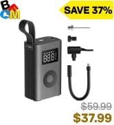 HOTO Air Pump ADV, Tire Inflator Portable Air Compressor with Digital Pressure Gauge 150PSI, Elec...