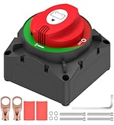 Battery Disconnect Switch, Malictele On/Off 600A Battery Master Cut Disconnect Switch Isolator 12...
